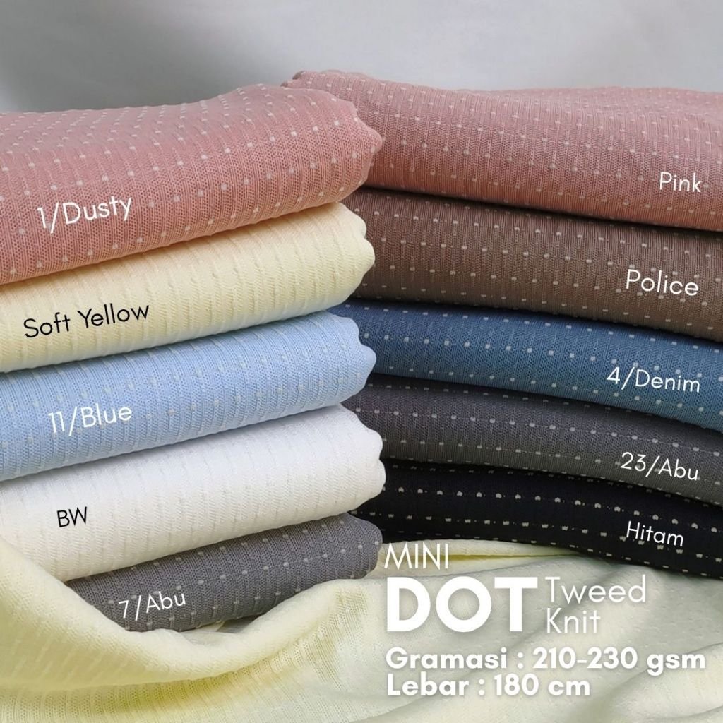 Mini Dot Tweed Knit