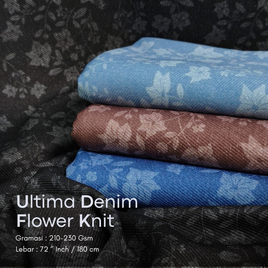 Ultima Denim Flower Knit