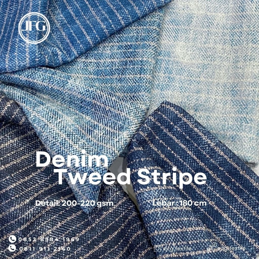Denim Tweed Stripe