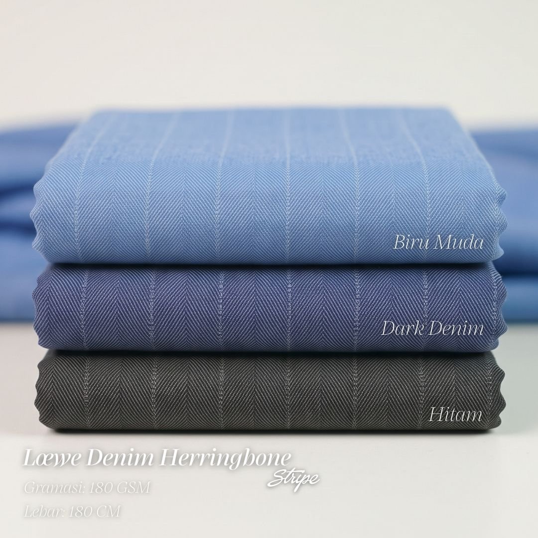 Loewe Denim Herringbone Stripe